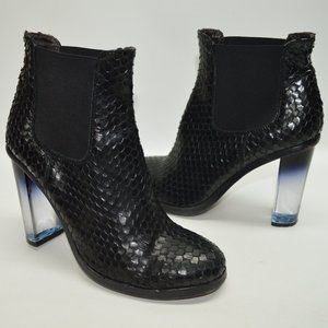 acrylic heel booties